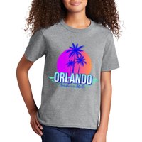 Orlando Retro Palm Trees Sunshine State Kids T-Shirt