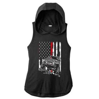 Off Roading Quad Atv Apparel Off Road Quad Atv Ladies PosiCharge Tri-Blend Wicking Draft Hoodie Tank