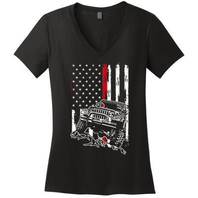 Off Roading Quad Atv Apparel Off Road Quad Atv Women's V-Neck T-Shirt