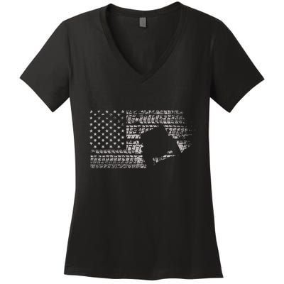 Off Roading Quad Atv Apparel Off Road Quad Atv Women's V-Neck T-Shirt