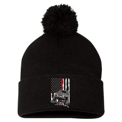 Off Roading Quad Atv Apparel Off Road Quad Atv Pom Pom 12in Knit Beanie