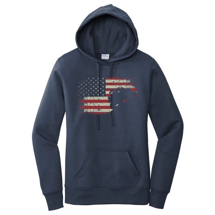 Off Roading QUAD ATV USA Flag Off Road QUAD ATV Women's Pullover Hoodie