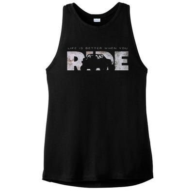 Off Road Quad Atv Off Road Quad Atv Ladies PosiCharge Tri-Blend Wicking Tank