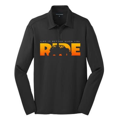 Off Road Quad ATV Apparel Off Road Quad ATV Silk Touch Performance Long Sleeve Polo