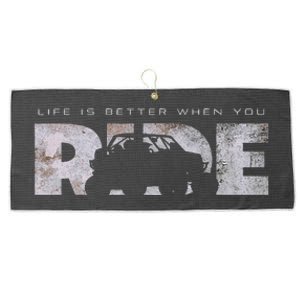 Off Road Quad Atv Apparel Off Road Quad Atv Large Microfiber Waffle Golf Towel