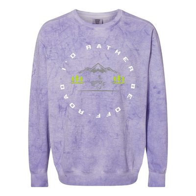 Off Road Quad ATV Apparel Off Road Quad ATV Colorblast Crewneck Sweatshirt