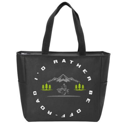 Off Road Quad ATV Apparel Off Road Quad ATV Zip Tote Bag