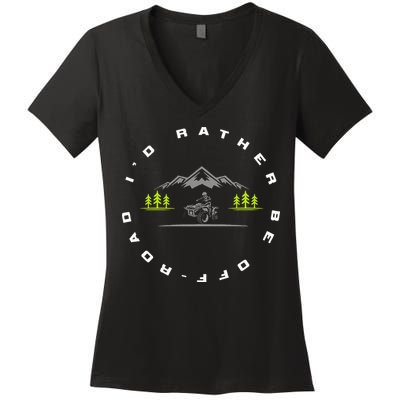 Off Road Quad ATV Apparel Off Road Quad ATV Women's V-Neck T-Shirt