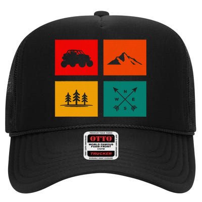 Off Road Quad Atv Apparel Off Road Quad Atv High Crown Mesh Back Trucker Hat