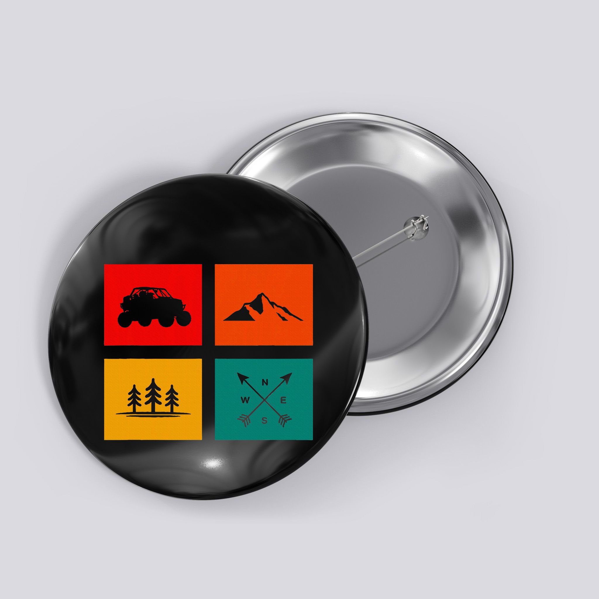 Off Road Quad Atv Apparel Off Road Quad Atv Button