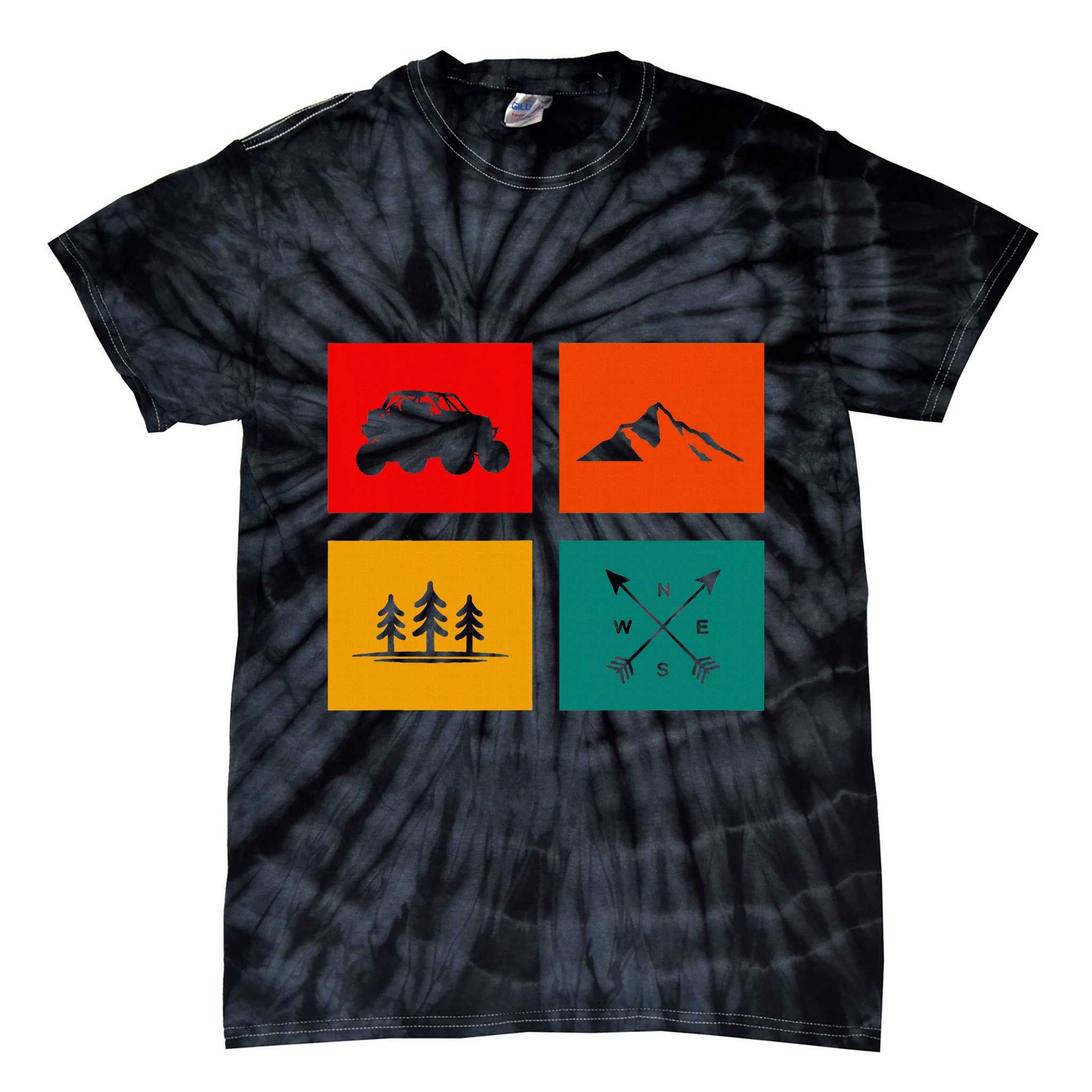 Off Road Quad Atv Apparel Off Road Quad Atv Tie-Dye T-Shirt
