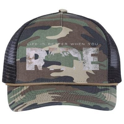 Off Road Quad ATV Apparel Off Road Quad ATV Retro Rope Trucker Hat Cap