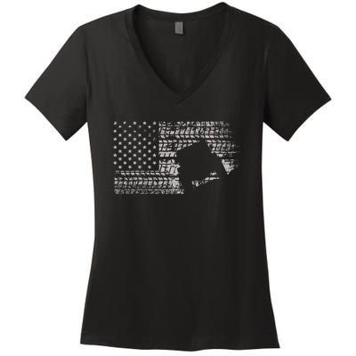 Off Roading QUAD ATV Apparel Off Road QUAD ATV Women's V-Neck T-Shirt