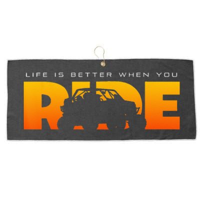 Off Road Quad ATV Apparel Off Road Quad ATV Large Microfiber Waffle Golf Towel