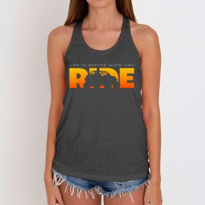 Off Road Quad ATV Apparel Off Road Quad ATV Women's Knotted Racerback Tank