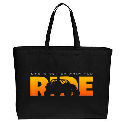 Off Road Quad ATV Apparel Off Road Quad ATV Cotton Canvas Jumbo Tote