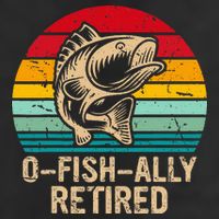 Ofishally Retired Retirement Fishing Adult Drive Performance Visor