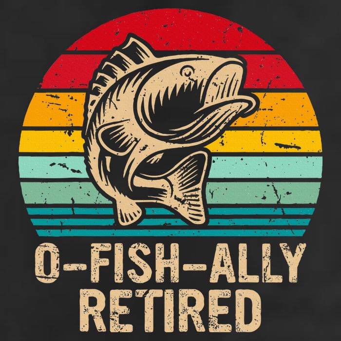Ofishally Retired Retirement Fishing Adult Drive Performance Visor
