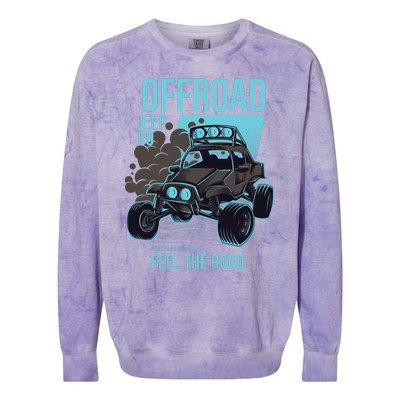 Off Road Racing Design Colorblast Crewneck Sweatshirt