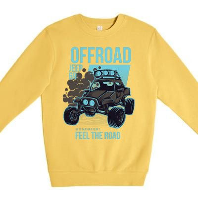 Off Road Racing Design Premium Crewneck Sweatshirt