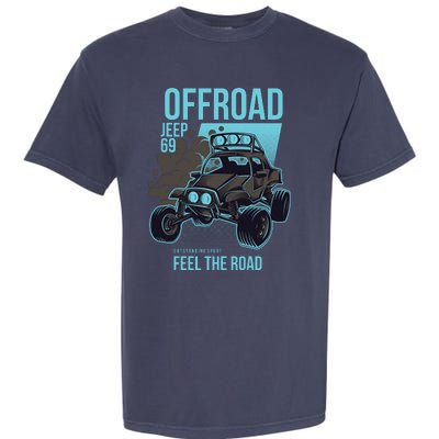 Off Road Racing Design Garment-Dyed Heavyweight T-Shirt