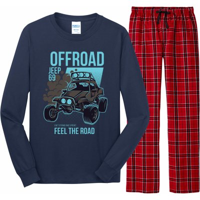 Off Road Racing Design Long Sleeve Pajama Set