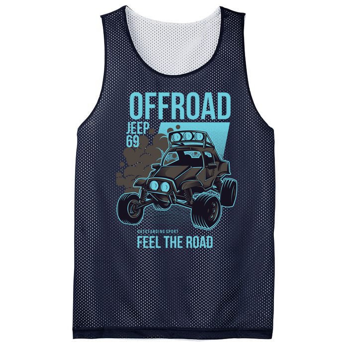 Off Road Racing Design Mesh Reversible Basketball Jersey Tank