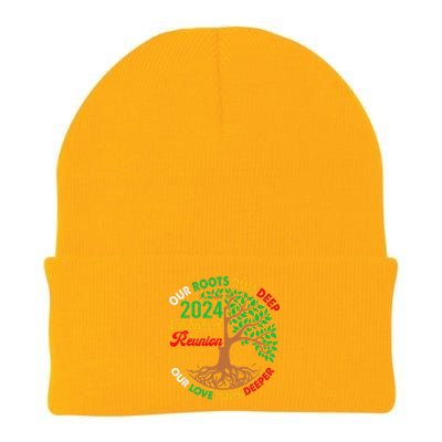 Our Roots Run Deep Our Love Runs Deeper Family Reunion 2024 Gift Knit Cap Winter Beanie