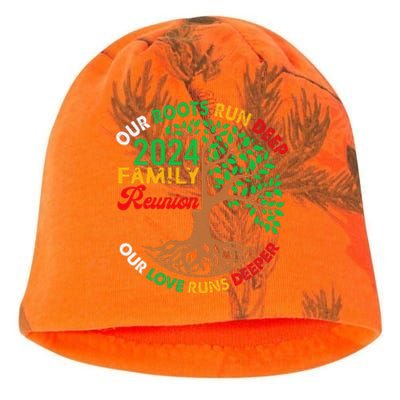 Our Roots Run Deep Our Love Runs Deeper Family Reunion 2024 Gift Kati - Camo Knit Beanie