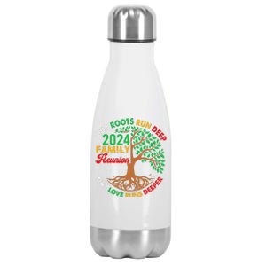 Our Roots Run Deep Our Love Runs Deeper Family Reunion 2024 Gift Stainless Steel Insulated Water Bottle