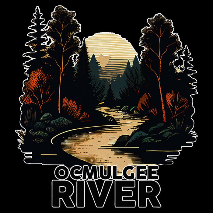 Ocmulgee River Retro Minimalist River Ocmulgee 16oz Travel Tumbler