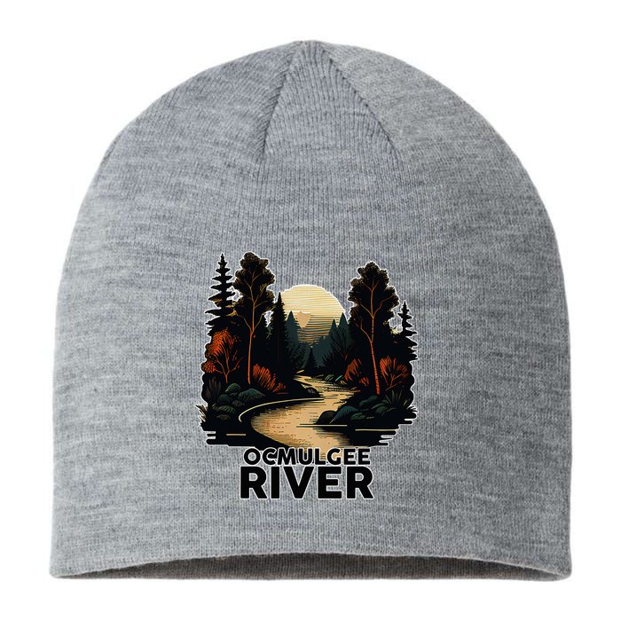 Ocmulgee River Retro Minimalist River Ocmulgee Sustainable Beanie