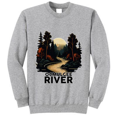 Ocmulgee River Retro Minimalist River Ocmulgee Tall Sweatshirt