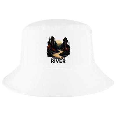 Ocmulgee River Retro Minimalist River Ocmulgee Cool Comfort Performance Bucket Hat