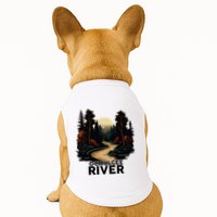 Ocmulgee River Retro Minimalist River Ocmulgee Doggie Tank