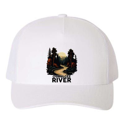 Ocmulgee River Retro Minimalist River Ocmulgee Yupoong Adult 5-Panel Trucker Hat