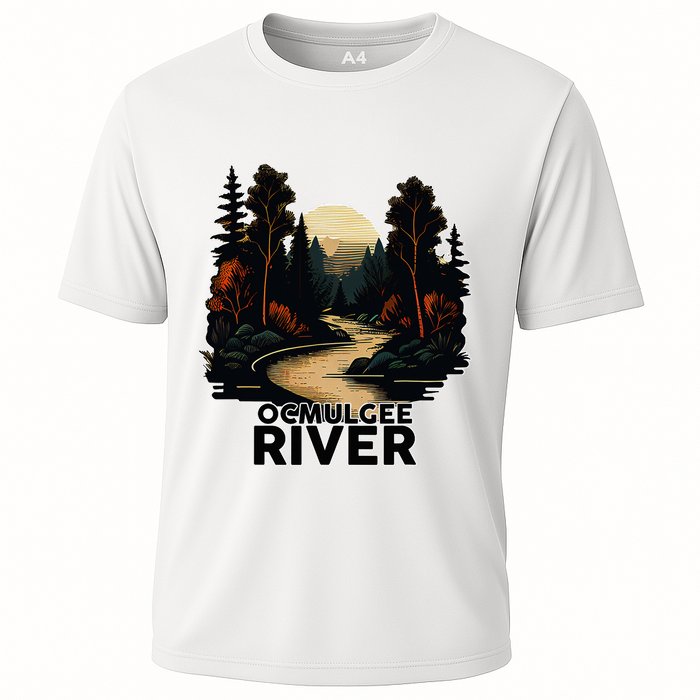 Ocmulgee River Retro Minimalist River Ocmulgee Performance Shirt