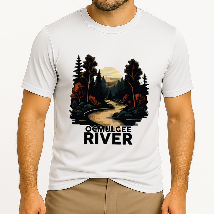Ocmulgee River Retro Minimalist River Ocmulgee Performance Shirt