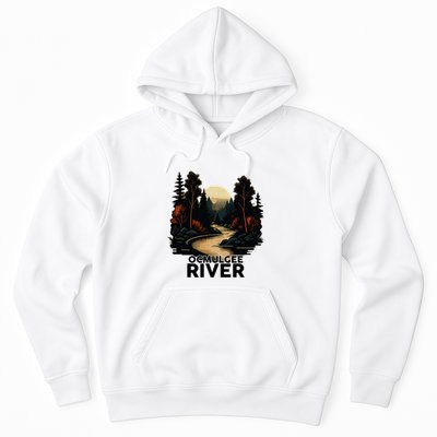 Ocmulgee River Retro Minimalist River Ocmulgee Hoodie