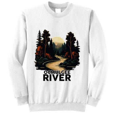 Ocmulgee River Retro Minimalist River Ocmulgee Sweatshirt