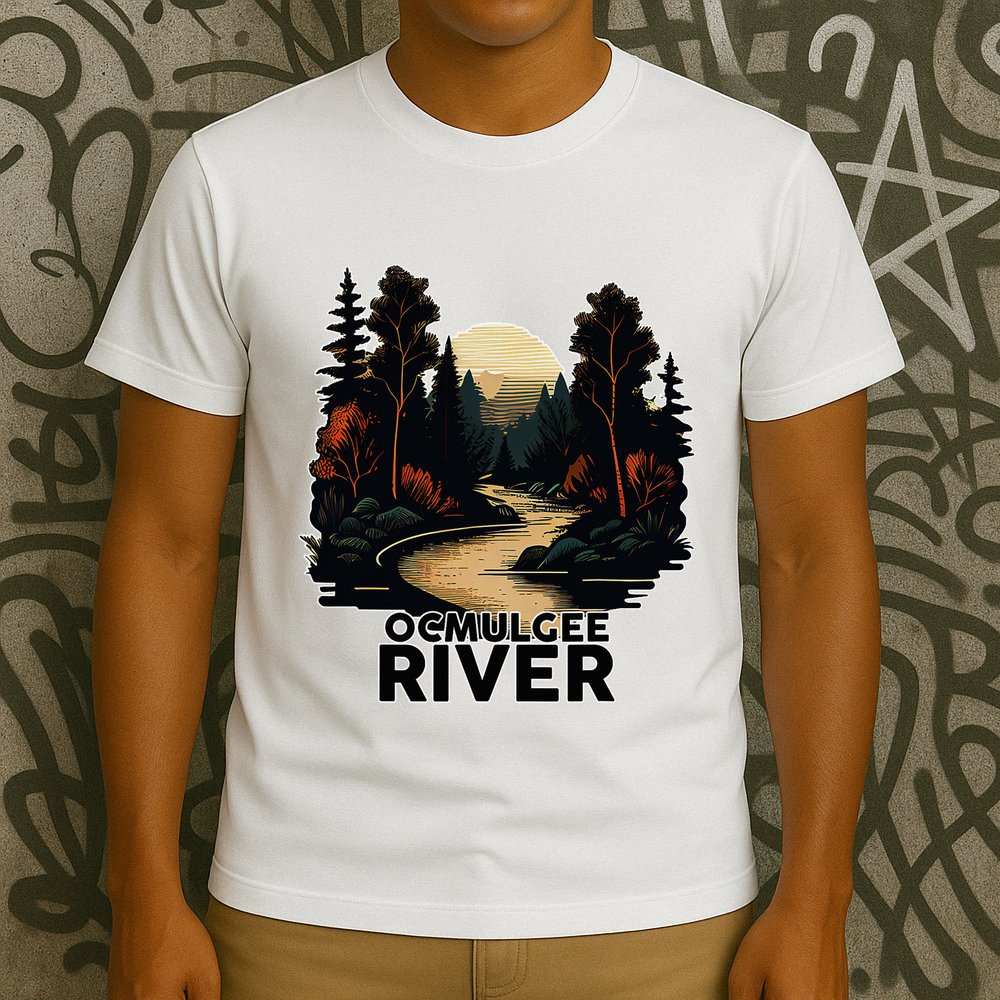 Ocmulgee River Retro Minimalist River Ocmulgee T-Shirt