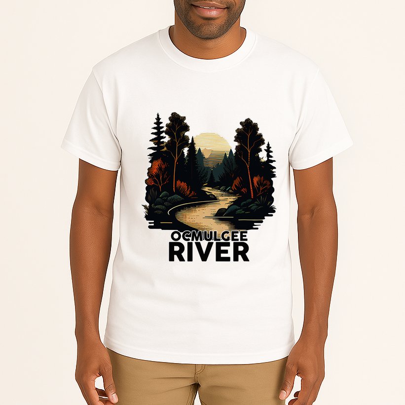 Ocmulgee River Retro Minimalist River Ocmulgee Tall T-Shirt