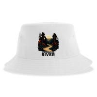 Ocmulgee River Retro Minimalist River Ocmulgee Sustainable Bucket Hat