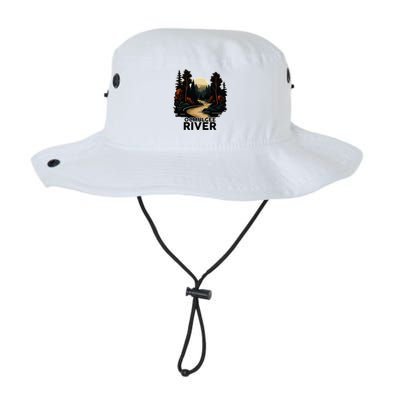 Ocmulgee River Retro Minimalist River Ocmulgee Bucket Hat