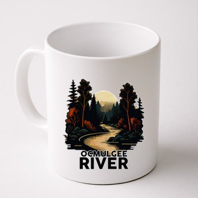 Ocmulgee River Retro Minimalist River Ocmulgee Mug