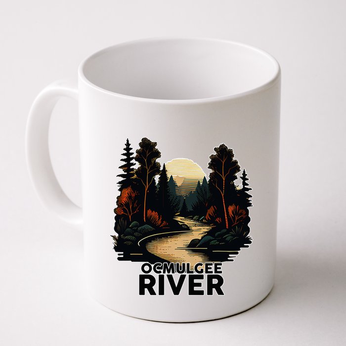 Ocmulgee River Retro Minimalist River Ocmulgee Mug
