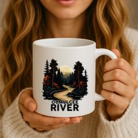 Ocmulgee River Retro Minimalist River Ocmulgee Mug