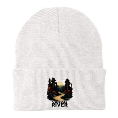 Ocmulgee River Retro Minimalist River Ocmulgee Beanie