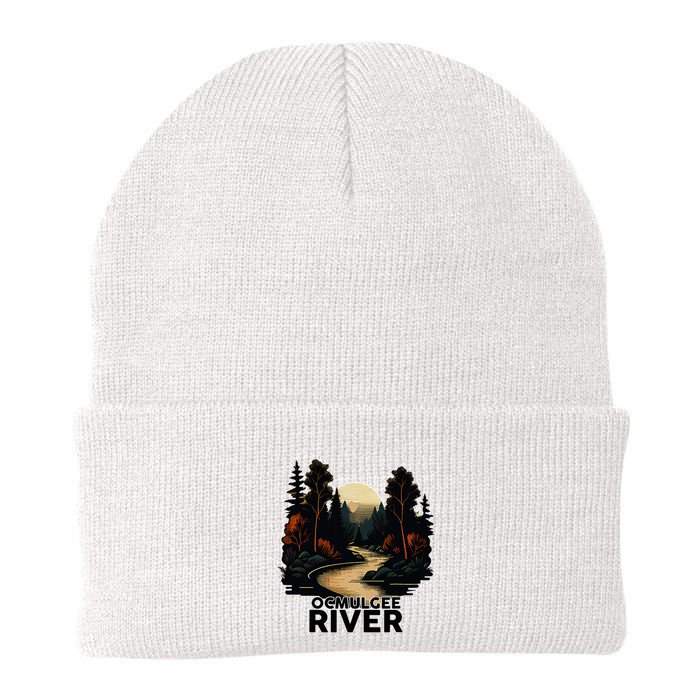 Ocmulgee River Retro Minimalist River Ocmulgee Beanie