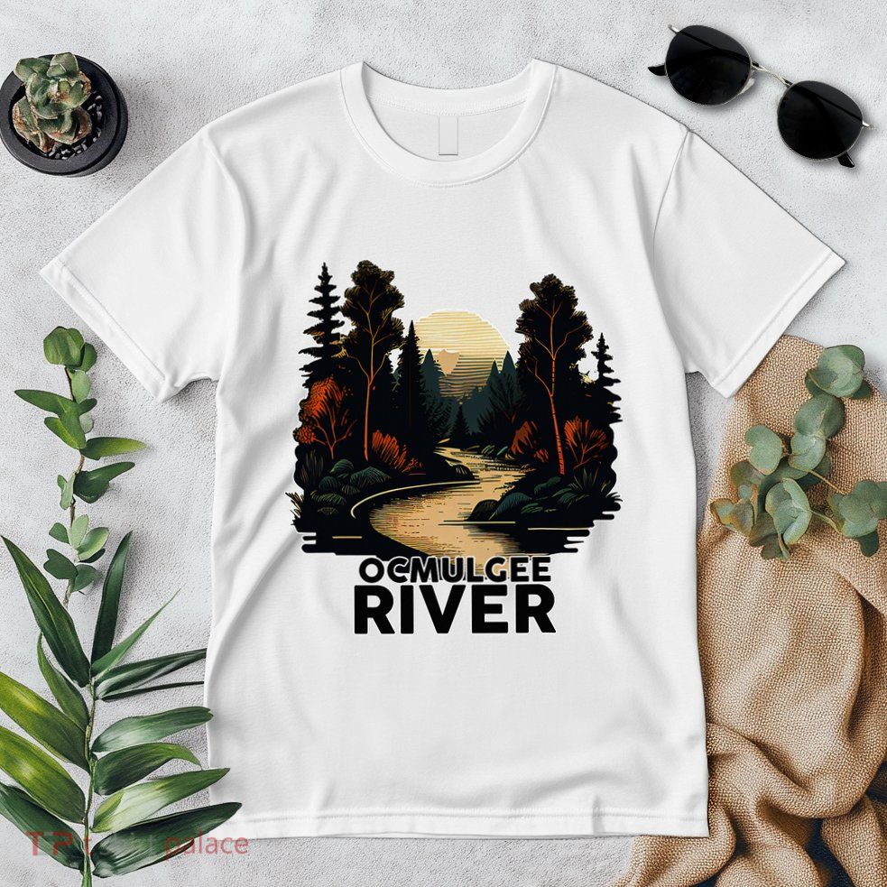 Ocmulgee River Retro Minimalist River Ocmulgee Premium T-Shirt
